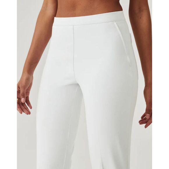 Women's SPANX On-the-Go Ankle Slim Straight Pant | Color: White | Sz: S - Picture 3 of 15